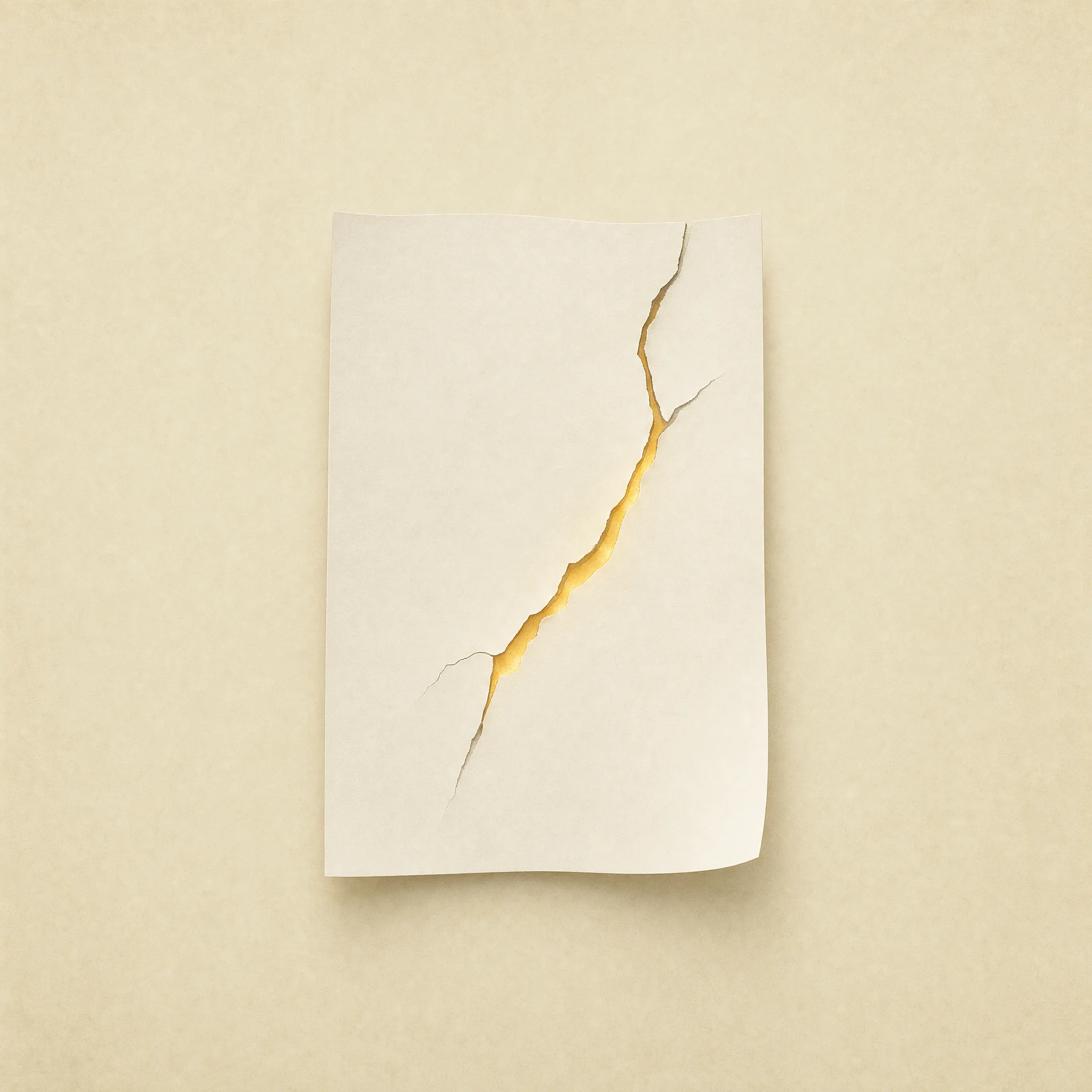 An innocent-looking document with a single amber crack